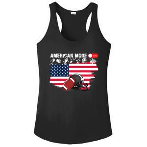 American Mode ON, American Football Ladies PosiCharge Competitor Racerback Tank