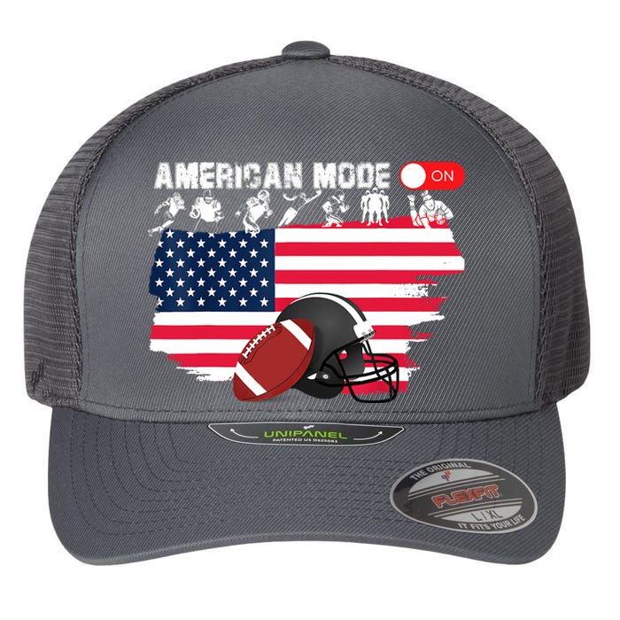 American Mode ON, American Football Flexfit Unipanel Trucker Cap