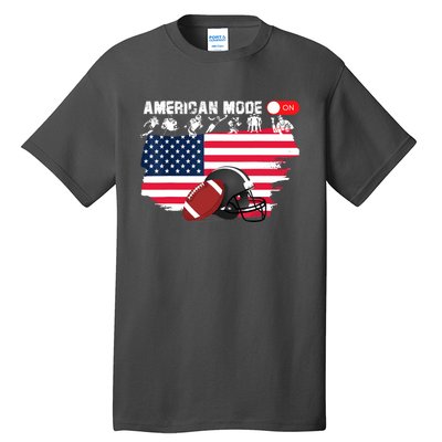 American Mode ON, American Football Tall T-Shirt