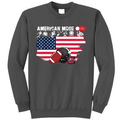 American Mode ON, American Football Tall Sweatshirt