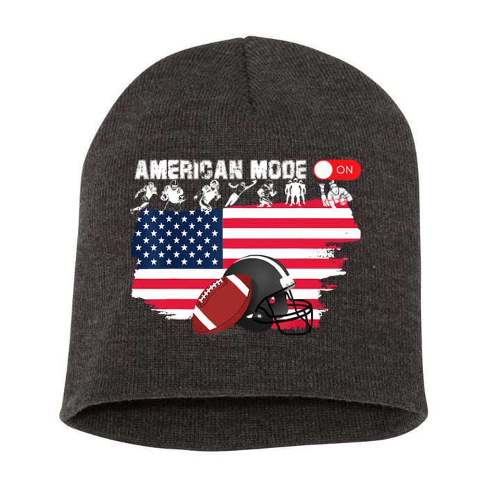 American Mode ON, American Football Short Acrylic Beanie