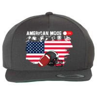 American Mode ON, American Football Wool Snapback Cap