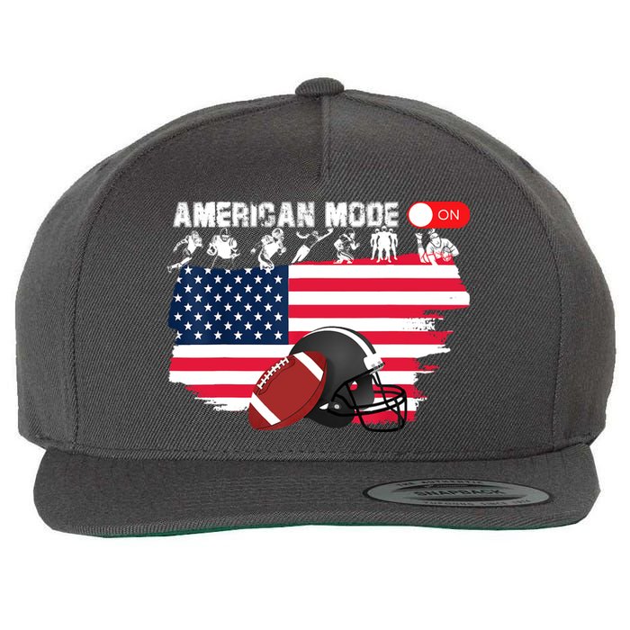 American Mode ON, American Football Wool Snapback Cap