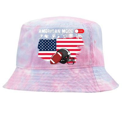 American Mode ON, American Football Tie-Dyed Bucket Hat