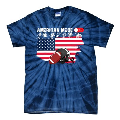 American Mode ON, American Football Tie-Dye T-Shirt