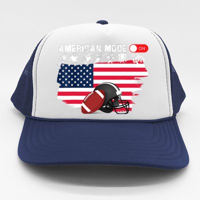 American Mode ON, American Football Trucker Hat