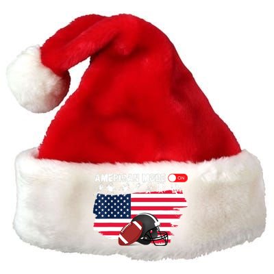 American Mode ON, American Football Premium Christmas Santa Hat