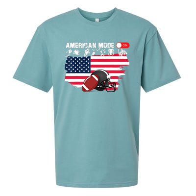 American Mode ON, American Football Sueded Cloud Jersey T-Shirt