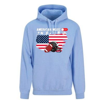 American Mode ON, American Football Unisex Surf Hoodie