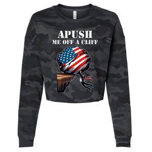 Apush Me Off A Cliff 2024 Ap Us History Cropped Pullover Crew