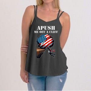 Apush Me Off A Cliff 2024 Ap Us History Women's Strappy Tank