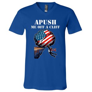 Apush Me Off A Cliff 2024 Ap Us History V-Neck T-Shirt