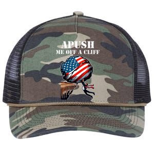 Apush Me Off A Cliff 2024 Ap Us History Retro Rope Trucker Hat Cap