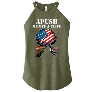 Apush Me Off A Cliff 2024 Ap Us History Women's Perfect Tri Rocker Tank