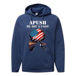 Apush Me Off A Cliff 2024 Ap Us History Performance Fleece Hoodie