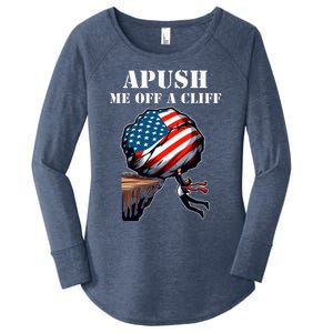 Apush Me Off A Cliff 2024 Ap Us History Women's Perfect Tri Tunic Long Sleeve Shirt