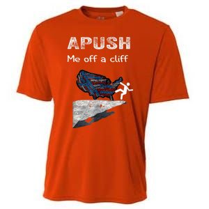 APUSH Me Off A Cliff Funny AP US History Cooling Performance Crew T-Shirt