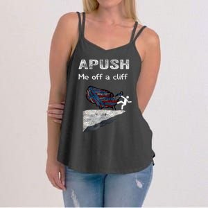 APUSH Me Off A Cliff Funny AP US History Women's Strappy Tank