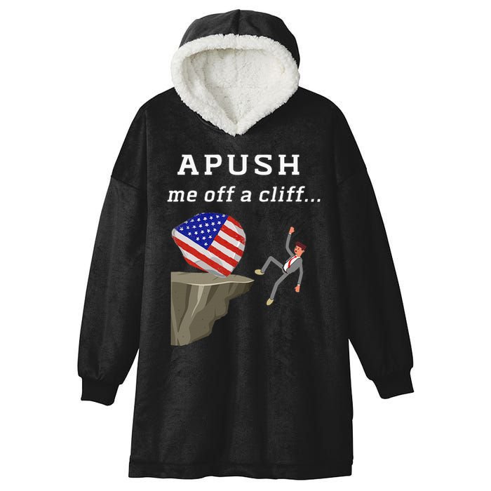 Apush Me Off A Cliff 2024 Ap Exam For Students Hooded Wearable Blanket