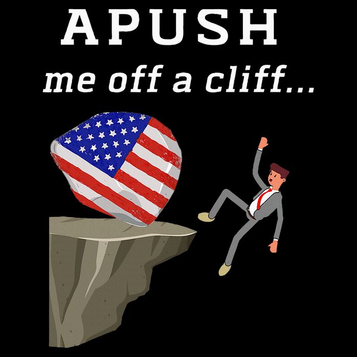 Apush Me Off A Cliff 2024 Ap Exam For Students Drawstring Bag