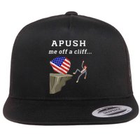 Apush Me Off A Cliff 2024 Ap Exam For Students Flat Bill Trucker Hat
