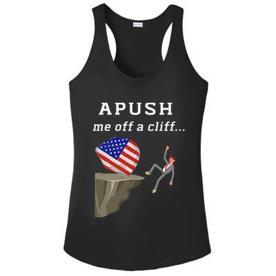 Apush Me Off A Cliff 2024 Ap Exam For Students Ladies PosiCharge Competitor Racerback Tank