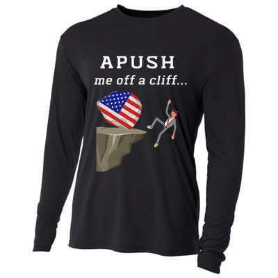 Apush Me Off A Cliff 2024 Ap Exam For Students Cooling Performance Long Sleeve Crew
