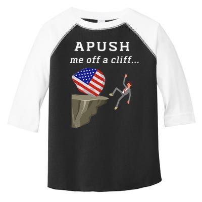 Apush Me Off A Cliff 2024 Ap Exam For Students Toddler Fine Jersey T-Shirt