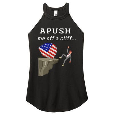 Apush Me Off A Cliff 2024 Ap Exam For Students Women's Perfect Tri Rocker Tank