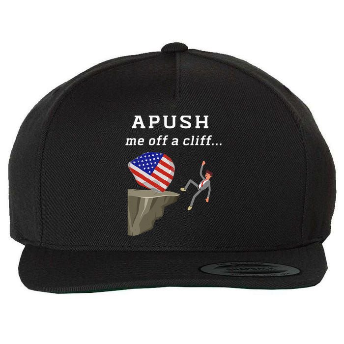 Apush Me Off A Cliff 2024 Ap Exam For Students Wool Snapback Cap
