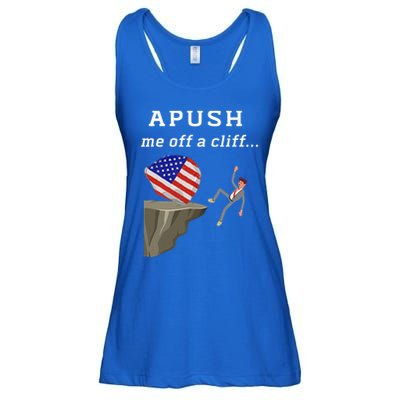 Apush Me Off A Cliff 2024 Ap Exam For Students Ladies Essential Flowy Tank