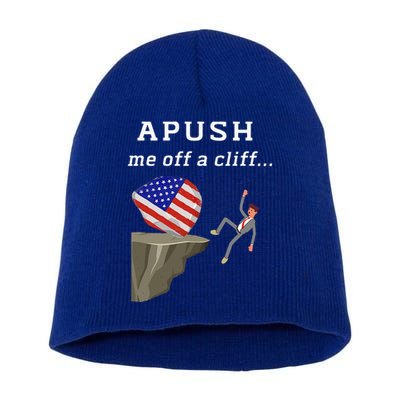 Apush Me Off A Cliff 2024 Ap Exam For Students Short Acrylic Beanie