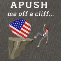 Apush Me Off A Cliff 2024 Ap Exam For Students Cotton Canvas Backpack