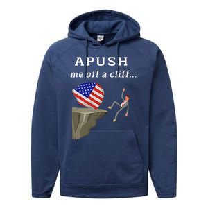 Apush Me Off A Cliff 2024 Ap Exam For Students Performance Fleece Hoodie