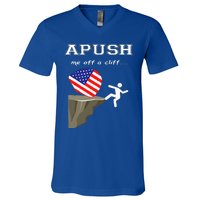 Apush Me Off A Cliff 2024 Ap Exam For Students V-Neck T-Shirt