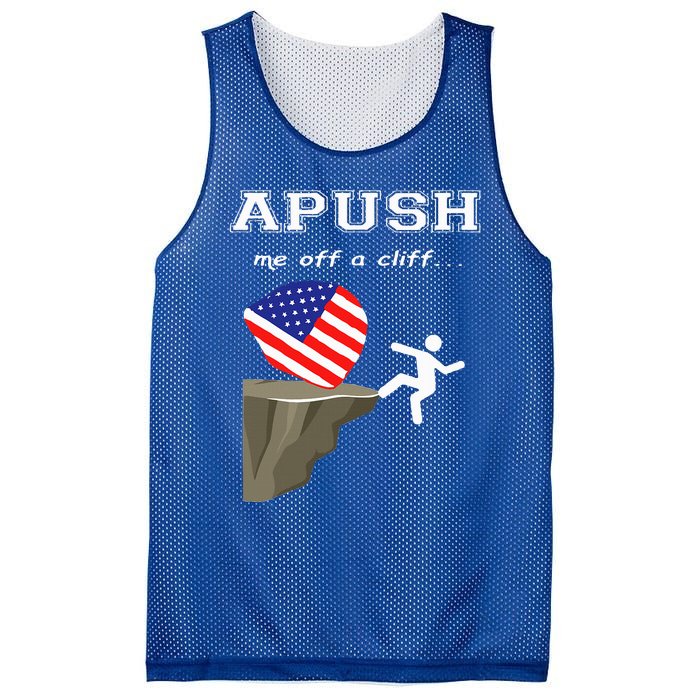 Apush Me Off A Cliff 2024 Ap Exam For Students Mesh Reversible Basketball Jersey Tank