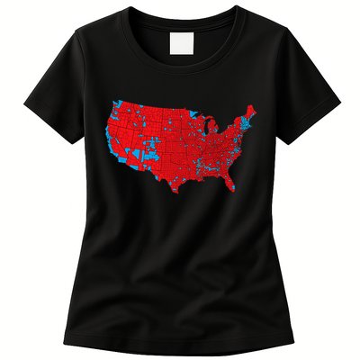 Accurate Map Of 2024 Election Results Womens T-Shirt