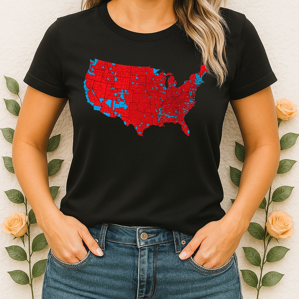 Accurate Map Of 2024 Election Results Womens T-Shirt