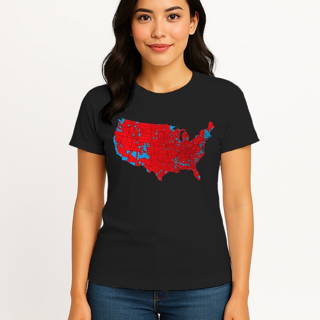 Accurate Map Of 2024 Election Results Womens T-Shirt