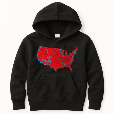Accurate Map Of 2024 Election Results Kids Hoodie