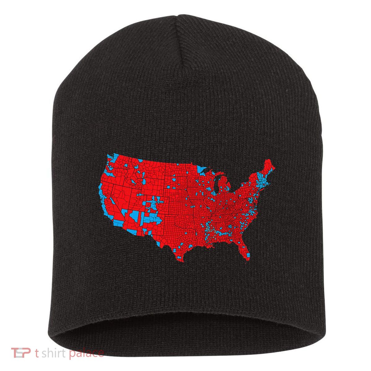 Accurate Map Of 2024 Election Results Short Acrylic Beanie