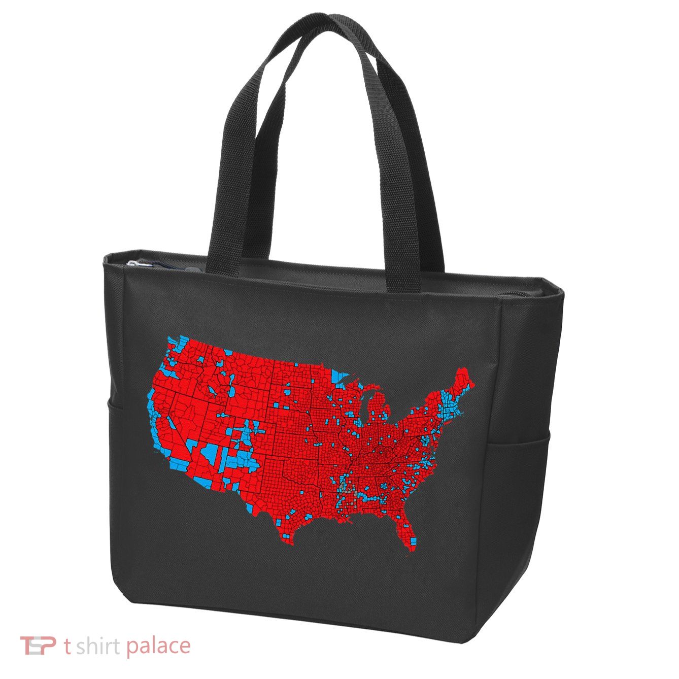 Accurate Map Of 2024 Election Results Zip Tote Bag