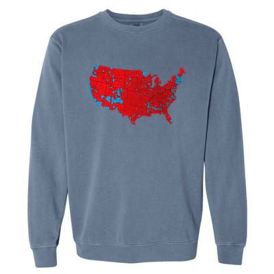 Accurate Map Of 2024 Election Results Garment-Dyed Sweatshirt