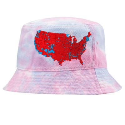 Accurate Map Of 2024 Election Results Tie-Dyed Bucket Hat