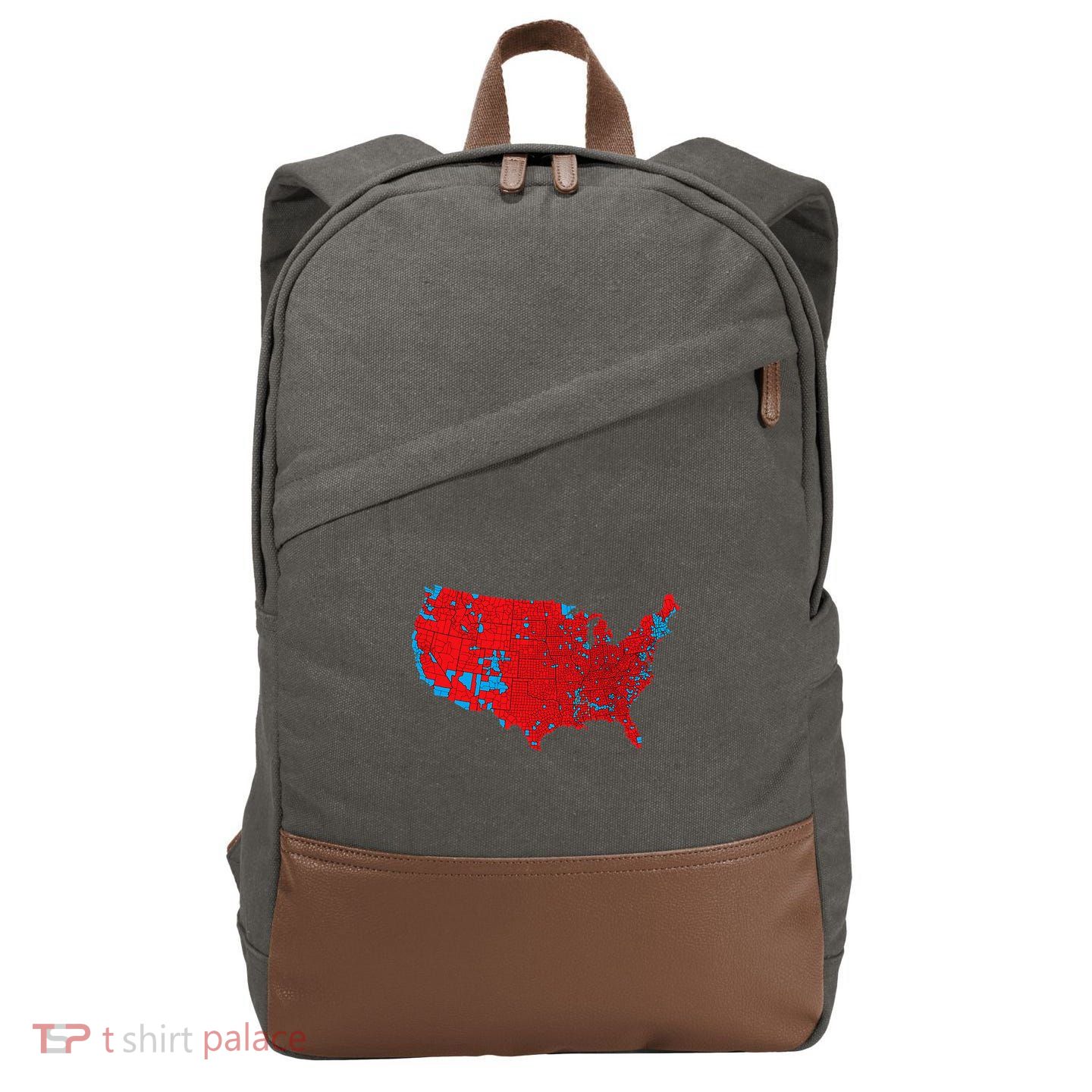 Accurate Map Of 2024 Election Results Cotton Canvas Backpack