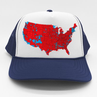 Accurate Map Of 2024 Election Results Trucker Hat