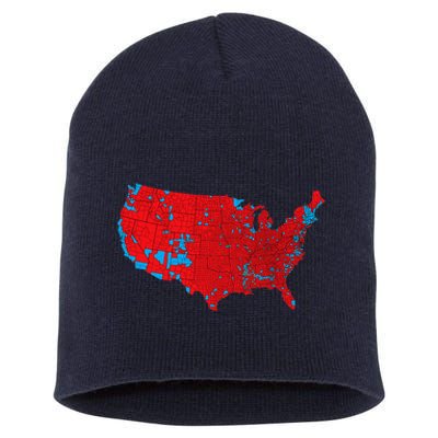 Accurate Map Of 2024 Election Results Short Acrylic Beanie