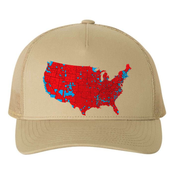 Accurate Map Of 2024 Election Results Yupoong Adult 5-Panel Trucker Hat