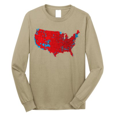 Accurate Map Of 2024 Election Results Long Sleeve Shirt