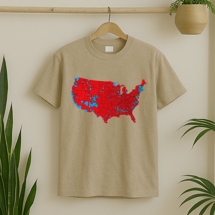 Accurate Map Of 2024 Election Results T-Shirt